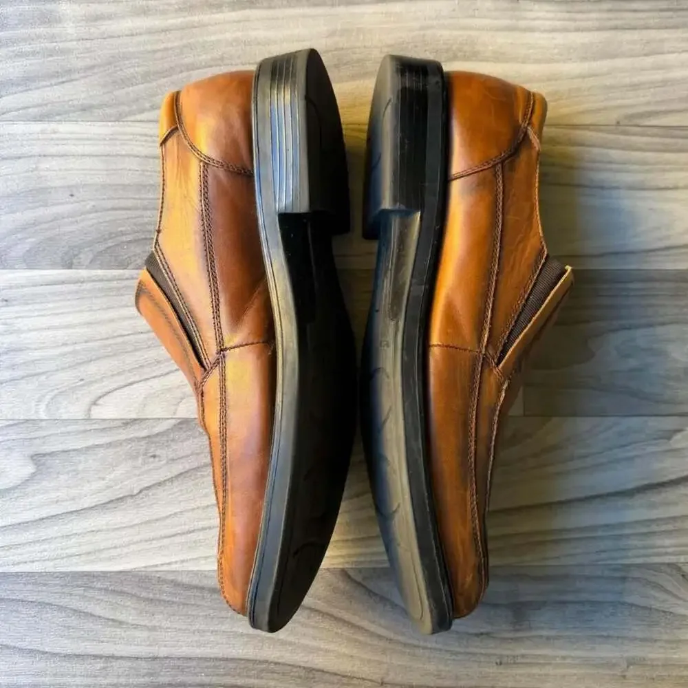 Dockers Tan Leather Slip-On Loafers Size 13M